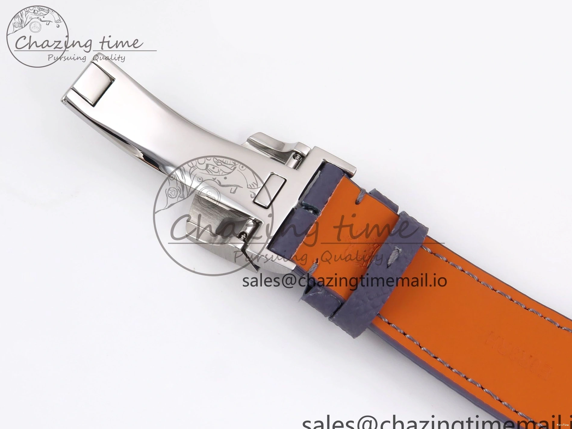 MIROTIME 0601 Lightweight Portugieser Automatic SS IW501708 APSF 1:1 Best Edition Light Blue Dial on Gray Leather Strap A 7012